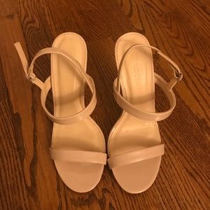 Wild Diva Nude Strappy High Heel Pumps